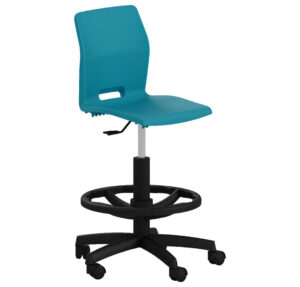 Silla escolar alta con ruedas modelo Slim G, una opción ideal de mobiliario escolar para aulas versátiles