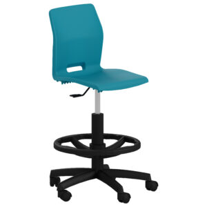 Silla escolar alta con ruedas modelo Slim G, una opción ideal de mobiliario escolar para aulas versátiles