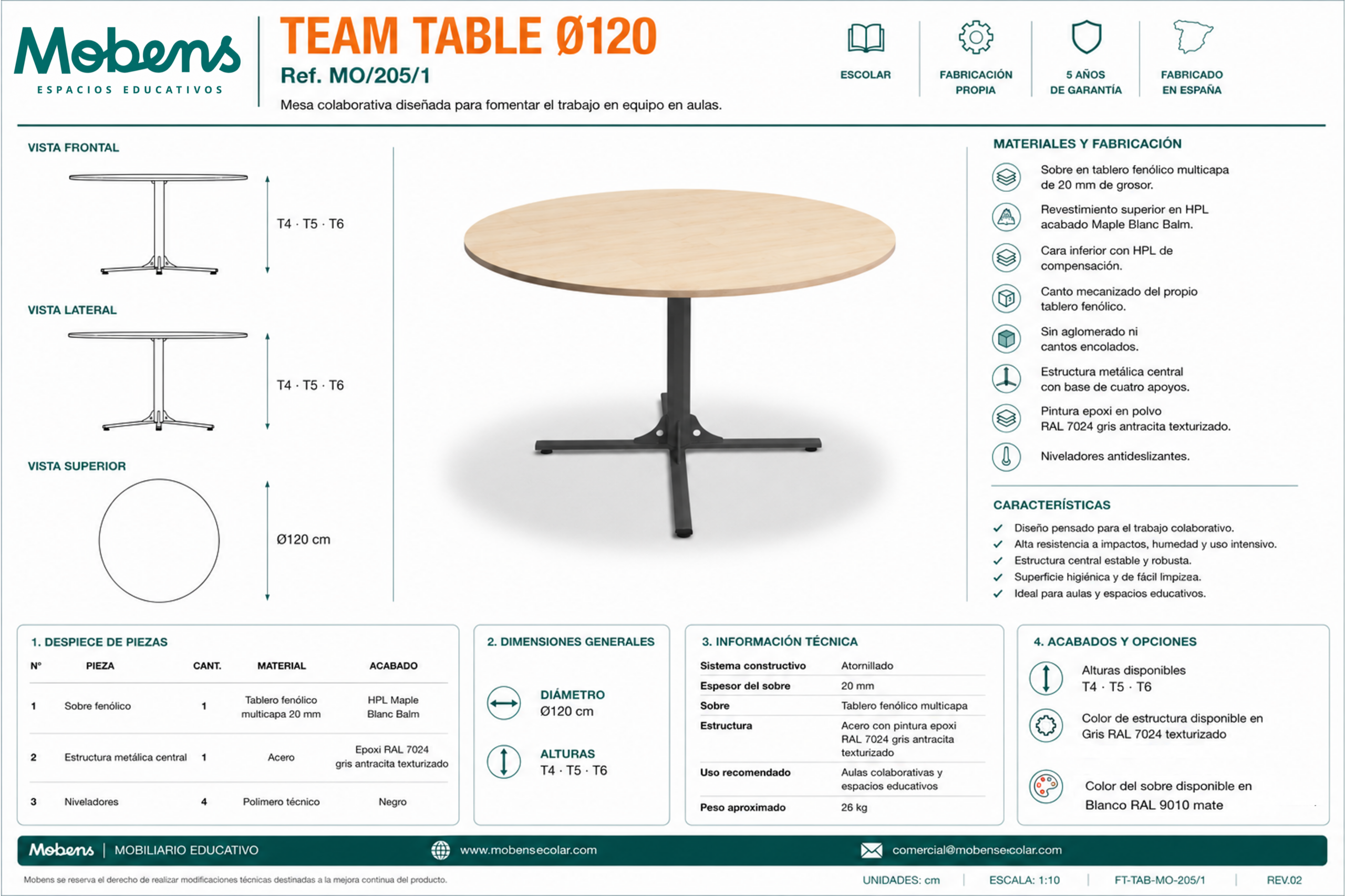 Team Table Mesa redonda - Imagen 4