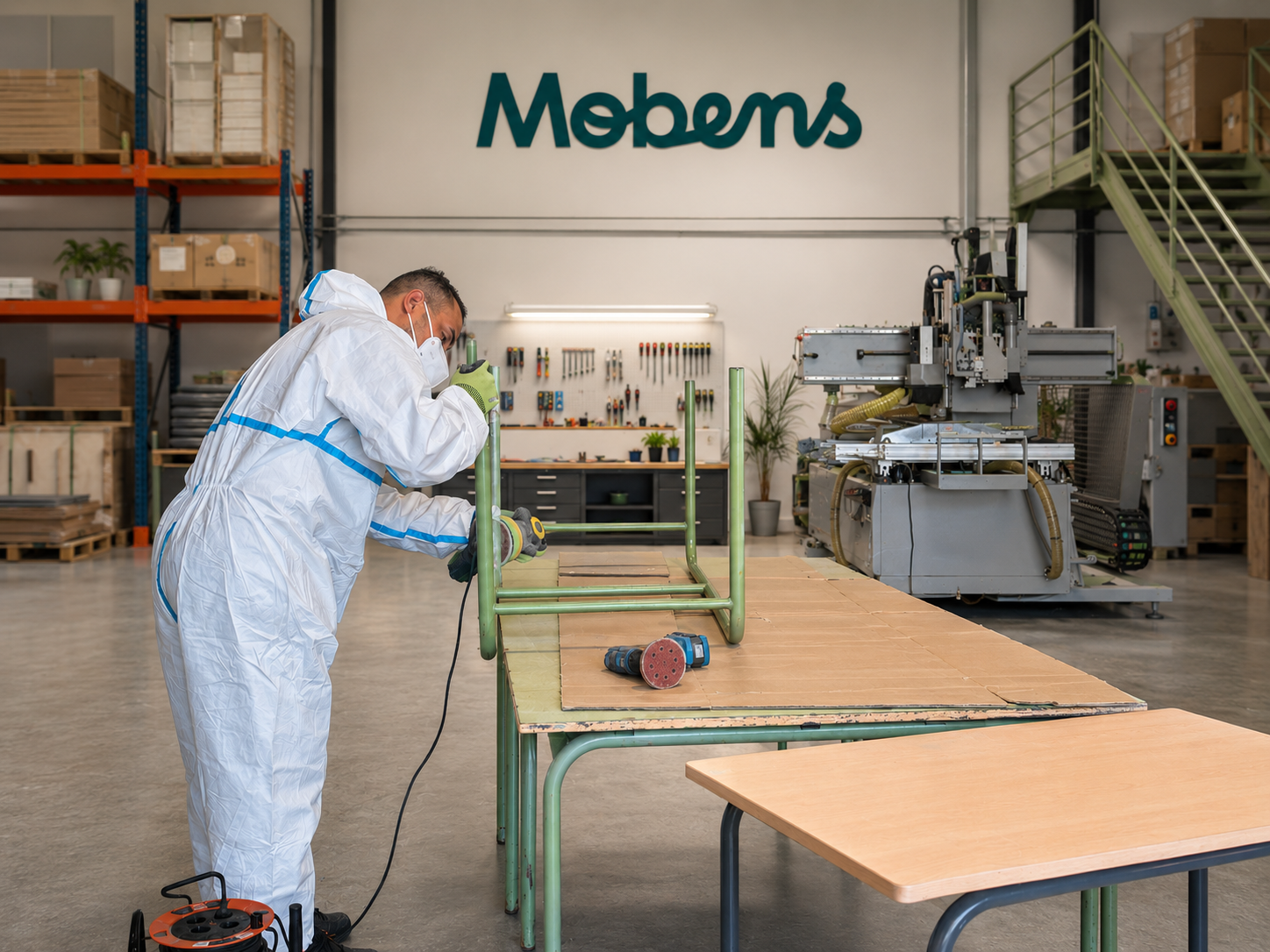 Restauración de mobiliario escolar Mobens