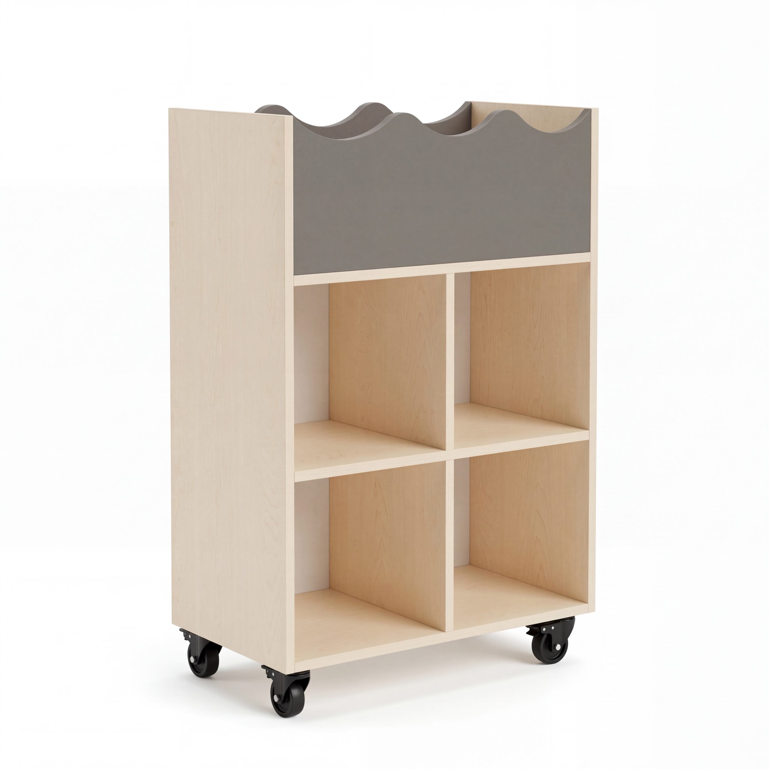 Cubbi Cart, carro escolar móvil para libros y lectura