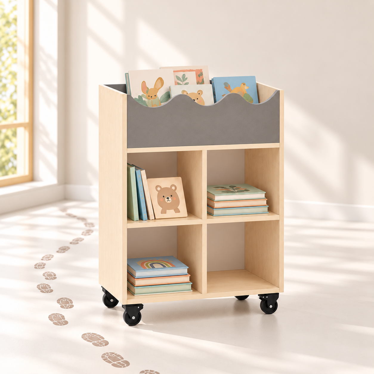 Cubbi Cart, mobiliario escolar móvil para segundo ciclo de Educación Infantil