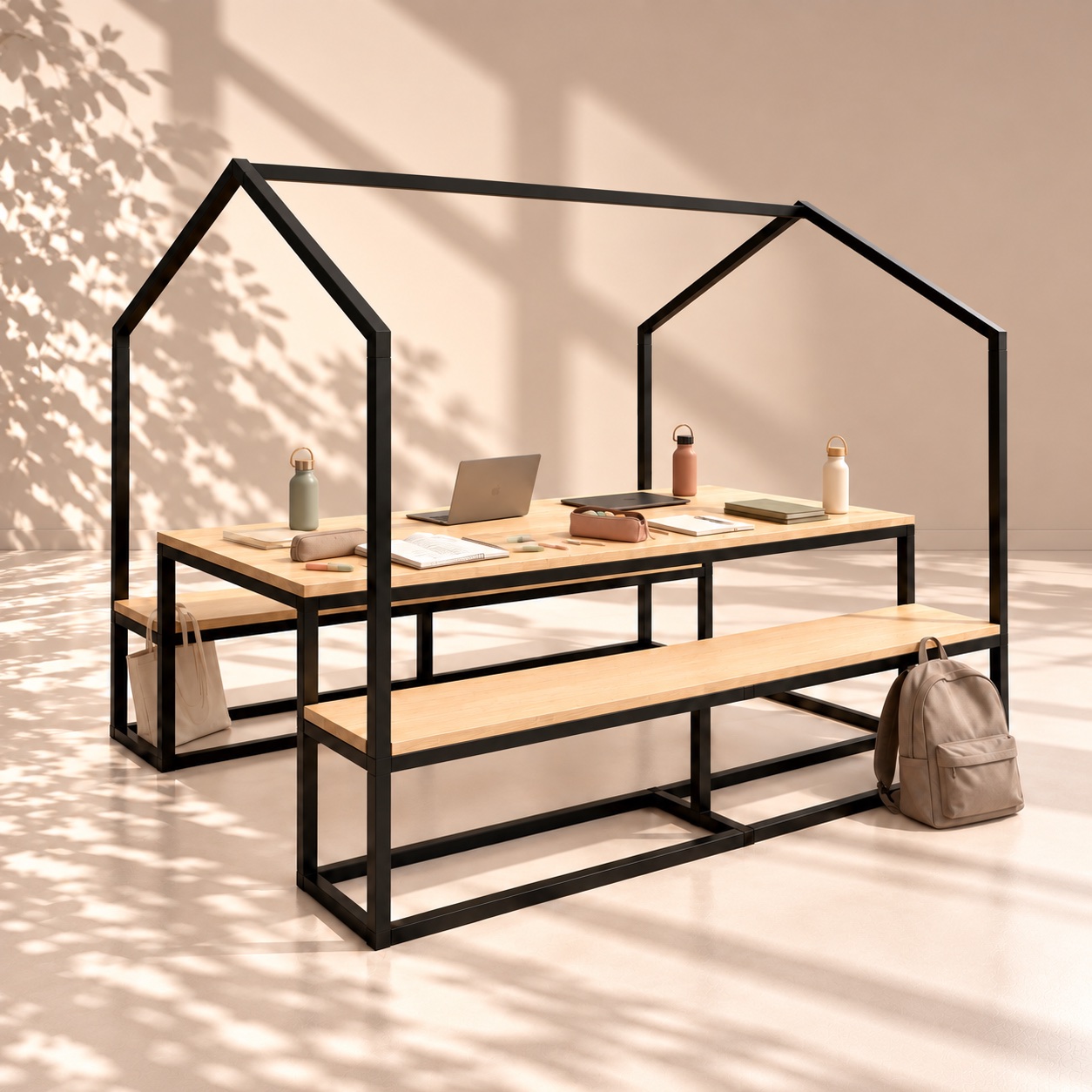 Mesa Idea Haus para trabajo cooperativo en un aula flexible
