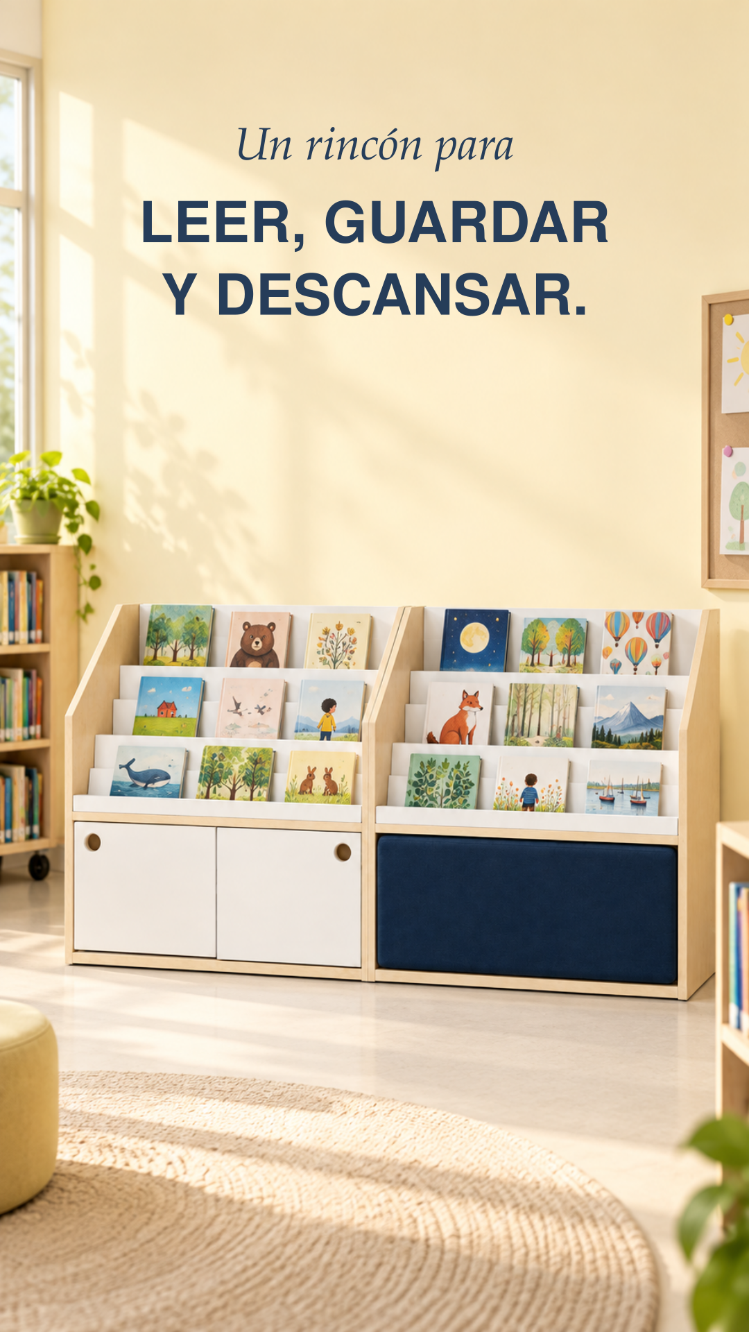 Nido Display y Nido Soft para crear una zona de lectura en Primaria